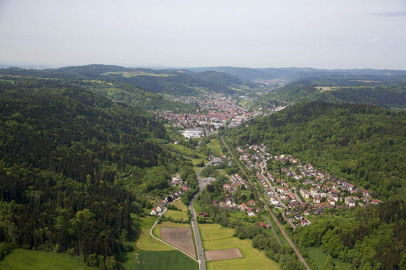 Luftbild Murrhardt im Schwäbischen Wald